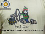 100% Pima Cotton Tshirt Peru cheff2 - Product id: cotton-tshirt09-17 Photo02