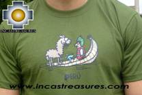 100% Pima Cotton Tshirt Peru Lake - Product id: cotton-tshirt09-20 Photo02