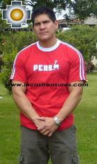 100% Pima Cotton Tshirt Peru Red - Product id: cotton-tshirt09-23 Photo01