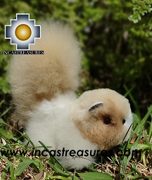 Baby Alpaca Stuffed MINI Squirrel RUSKY