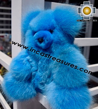 Alpaca Stuffed Teddy Bear Seated SUKI - 100% Baby Alpaca