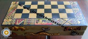Big wooden classic Chess Set - 100% handmade - Product id: toys08-64chess, photo 01