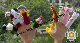 Hand-Knit finger puppet  farm Special- Product id: TOYS08-44, photo 01