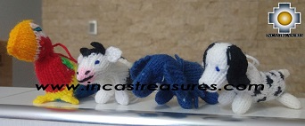 Special Hand-knit Stuffed puppets - can be used at the Christmas Tree, as a keyring, etc