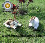 Lovely white Deer - Ping - Product id: TOYS08-19 Photo04 Ping and Pong together