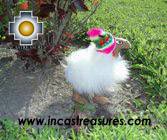 Happy white llama - chullo - little - Product id: TOYS08-30 Photo03