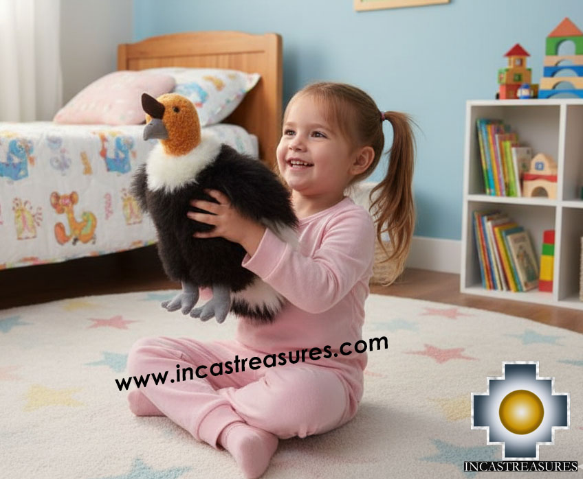 alpaca stuffed animal, andean condor Plumitas