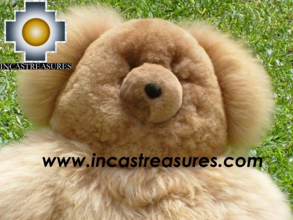 Baby Alpaca Big and Soft Brown Teddy Bear - BROWNIE , photo 02